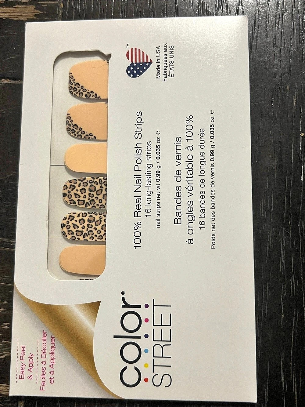 Color Street Cheetah Real Nail Polish Strips Trend Spotted